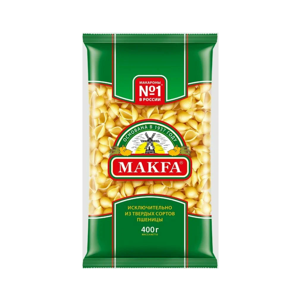 Макфа Ракушки 400г