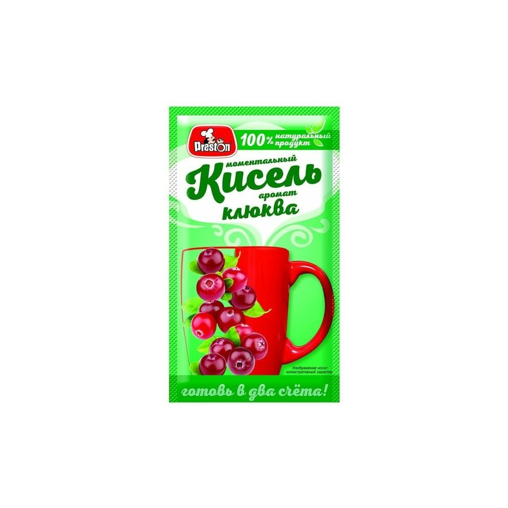 Кисель моментальный Клюква 30г Престон