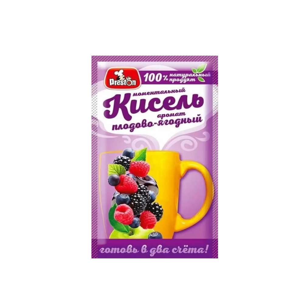 Кисель моментальный Плодово-Ягодный 30г Престон
