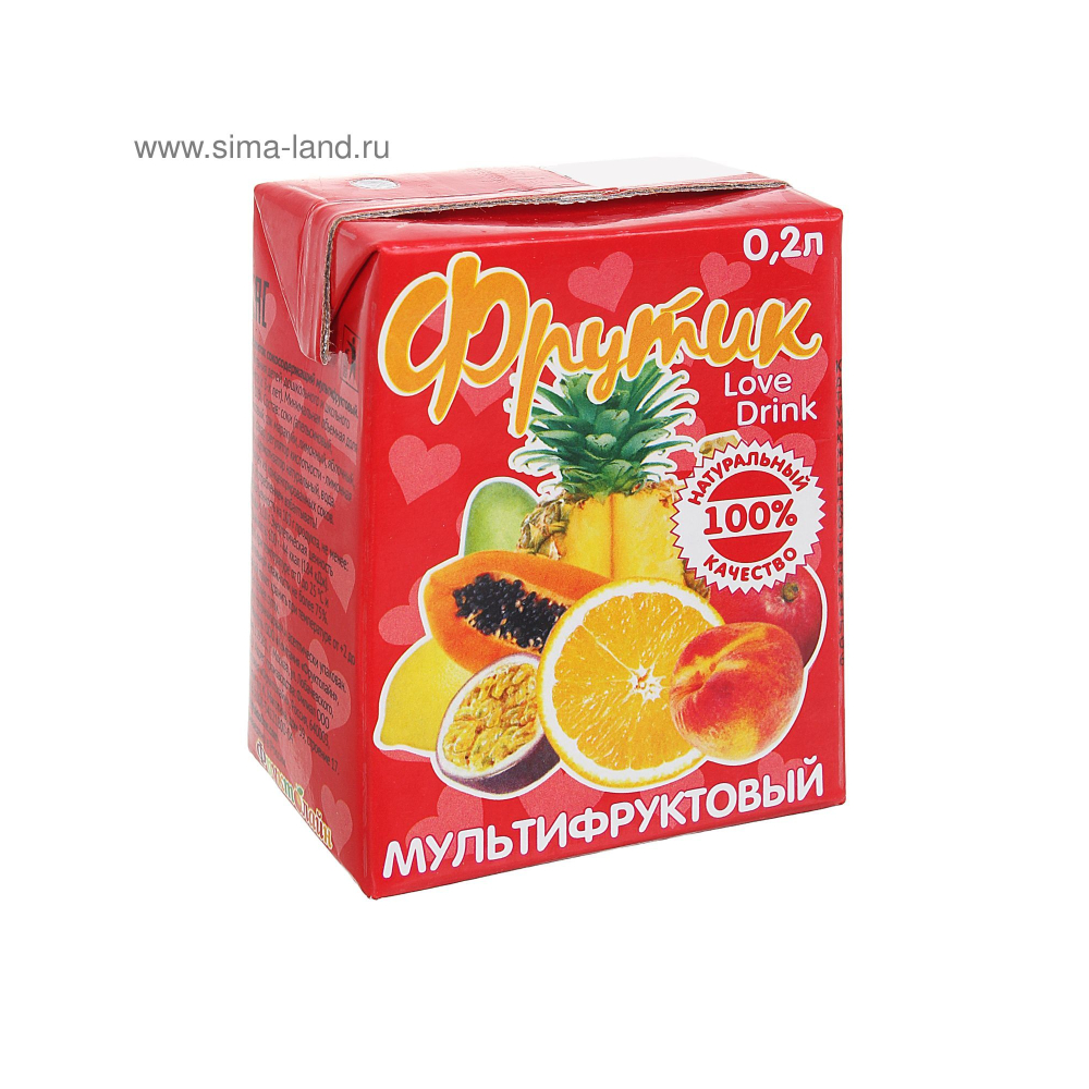 Напиток сокосодержащий Мультифрукт Фруктик 0,2л [АКЦИЯ]