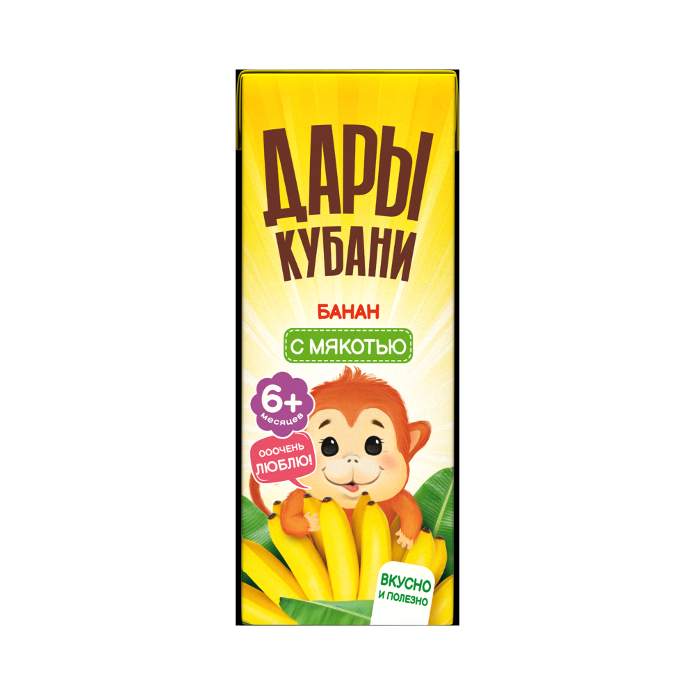 Нектар Дары Кубани Банан с мякотью  0,2л [АКЦИЯ]