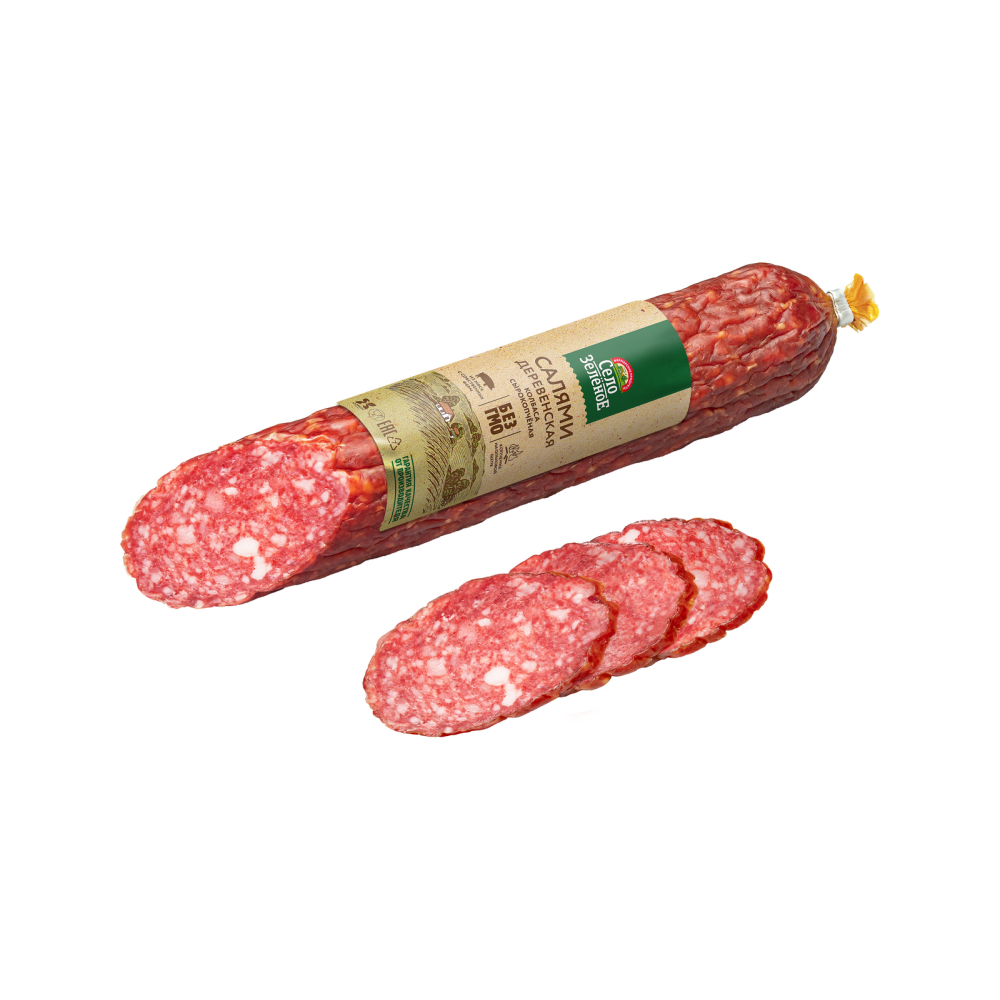 Колбаса Деревенская салями с/к п/с 200г