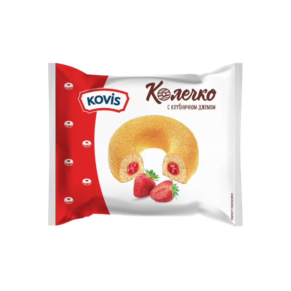 Колечко Ковис с клубничным джемом 40г