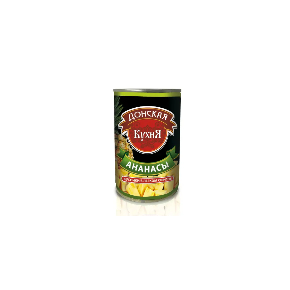 Ананасы кусочки  580г Донская кухня