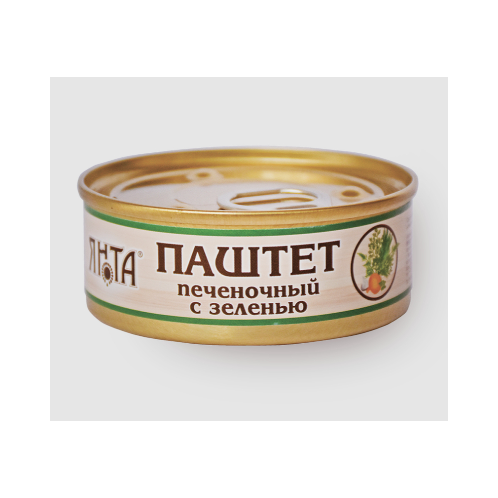 Паштет печеночный с зеленью 100г Йошкар-Ола