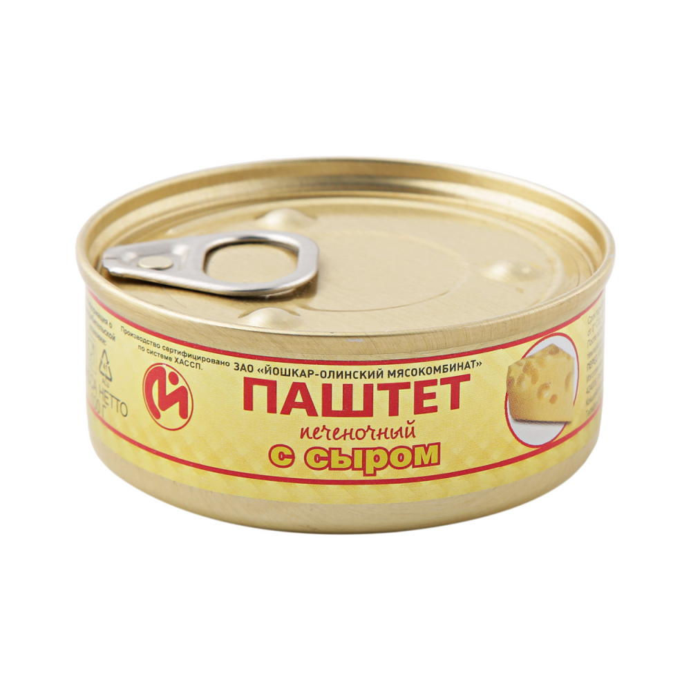 Паштет печеночный с сыром 100г Йошкар-Ола