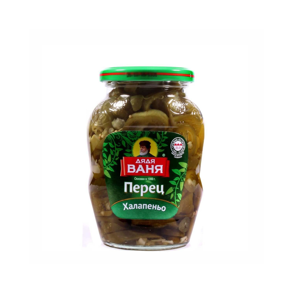 Перец Халапеньо нарезанный 350г Дядя Ваня
