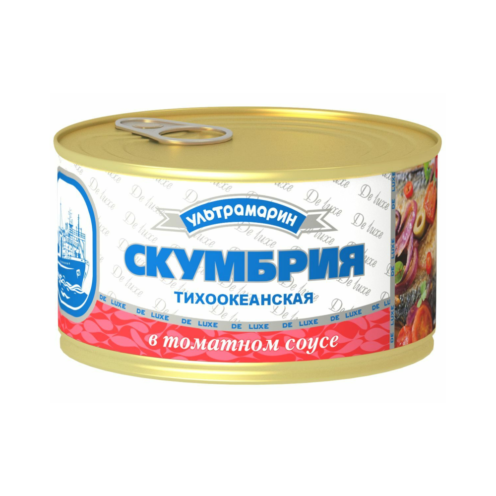 Скумбрия в томатном соусе УльтраМарин 240г 5 морей