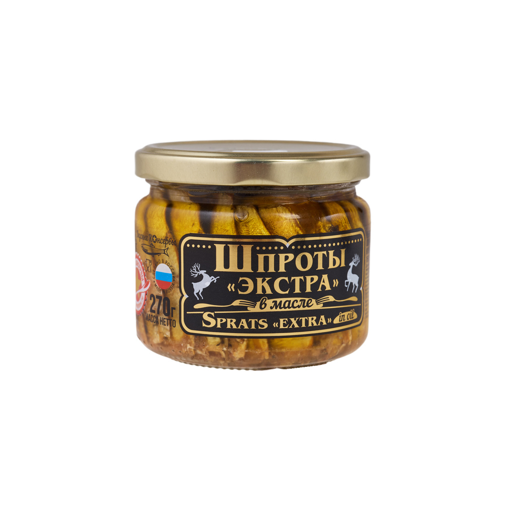 Шпроты Экстра в масле с/б Вкусные консервы 270г [АКЦИЯ]