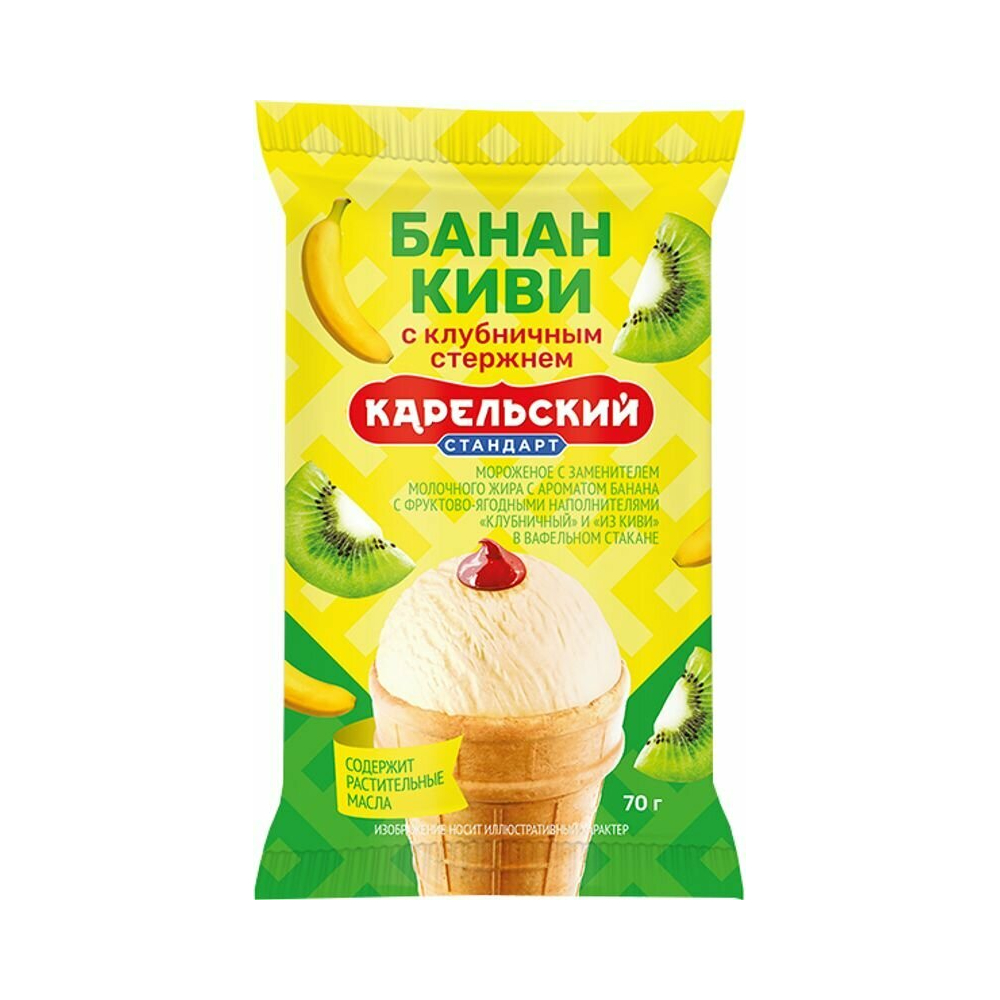 СЗМЖ Мороженое Банан+Клубника+Киви 70г