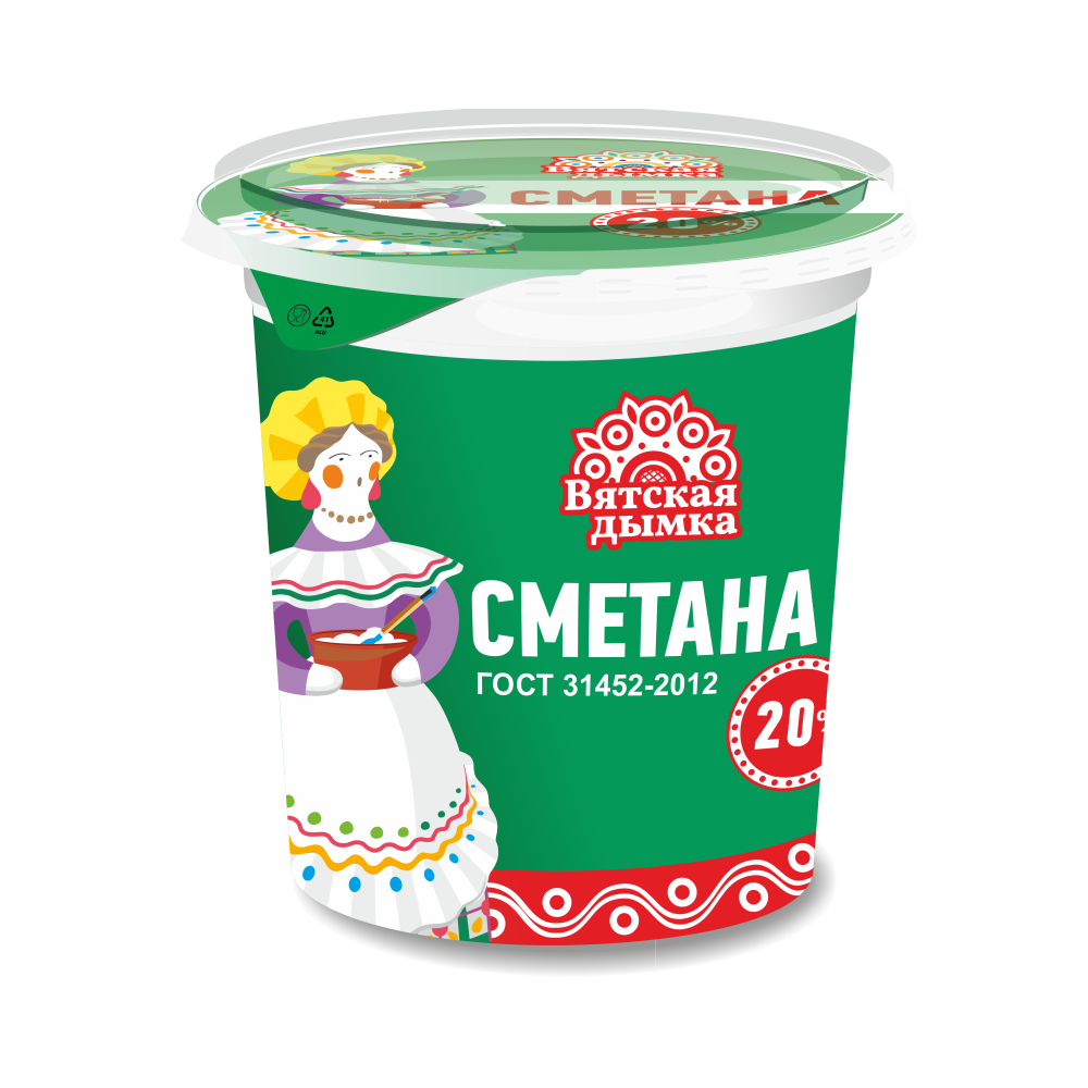 БЗМЖ Сметана ж.20% 300г п/с ГМЗ [АКЦИЯ]