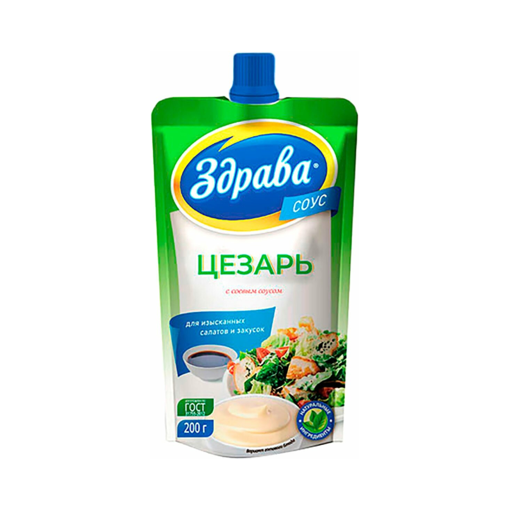 Соус майонезный  Здрава Цезарь ж.40% 200г