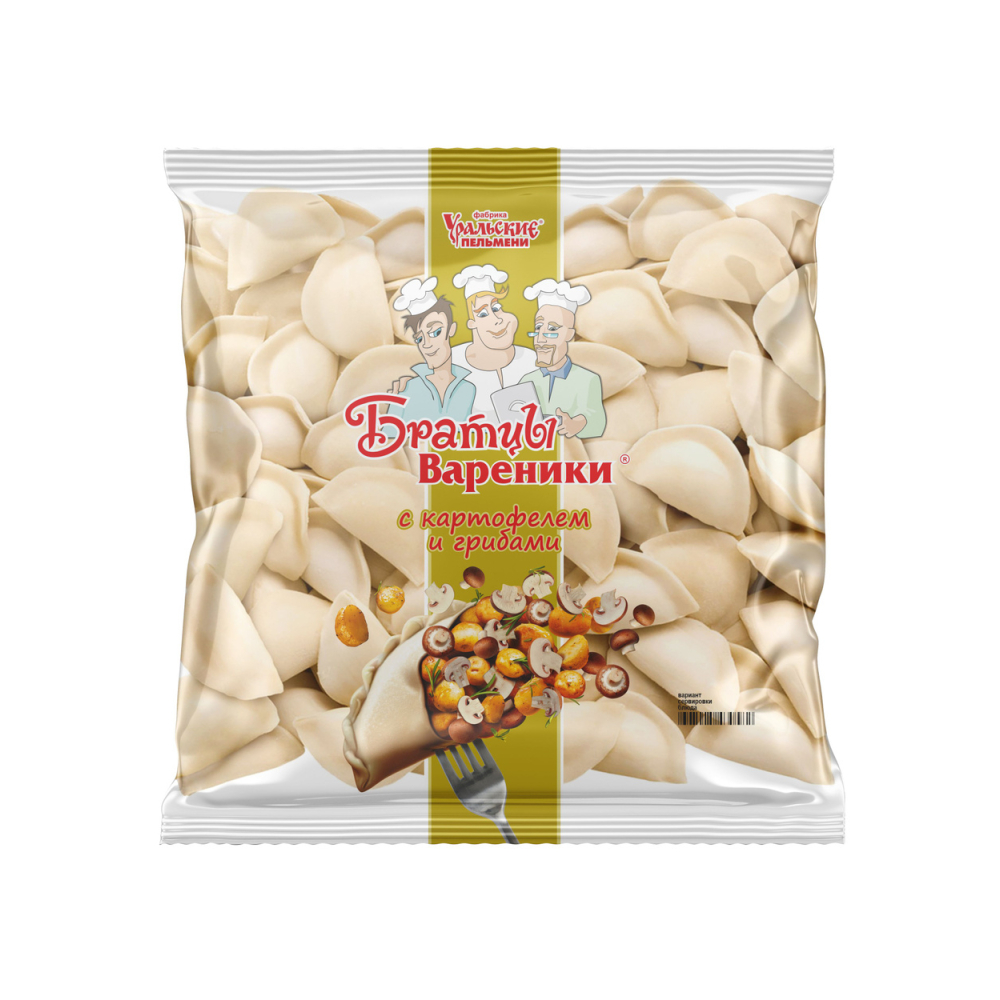 Вареники Картофель/Грибы 350г Братцы Вареники