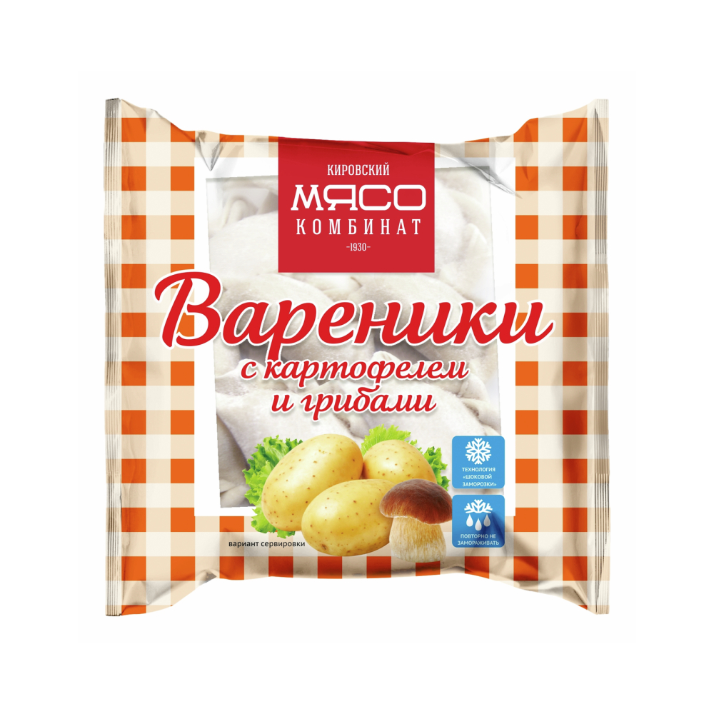Вареники с картофелем и грибами 350г Киров