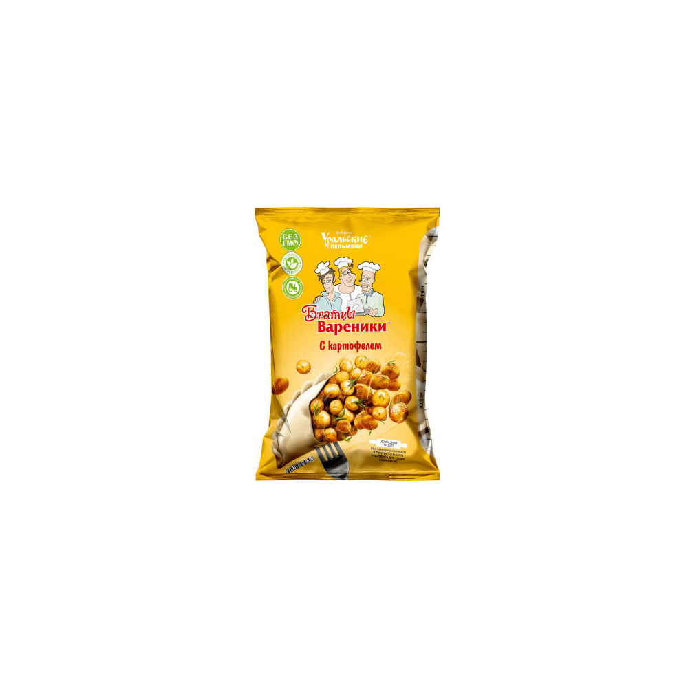 Вареники с картофелем и сливочным маслом Братцы 350г