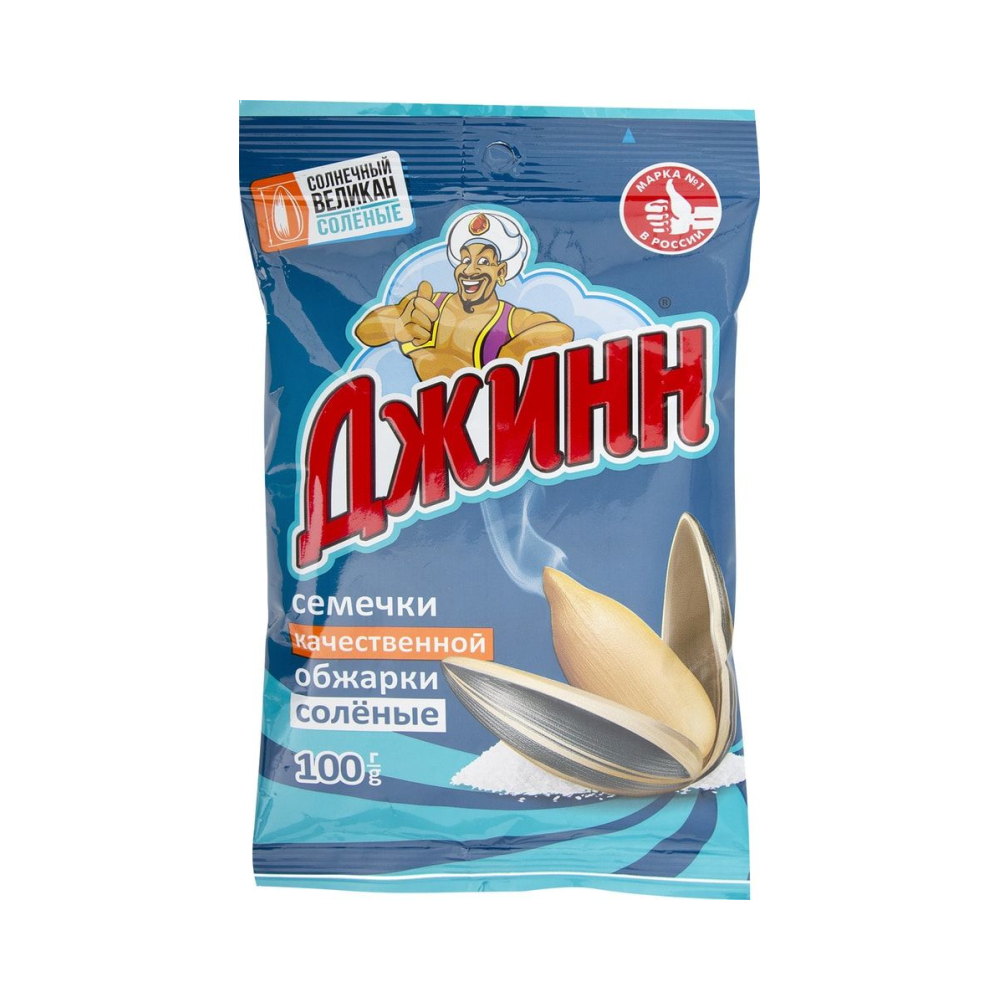 Семечки Джинн Солнечный великан 100г Соленые