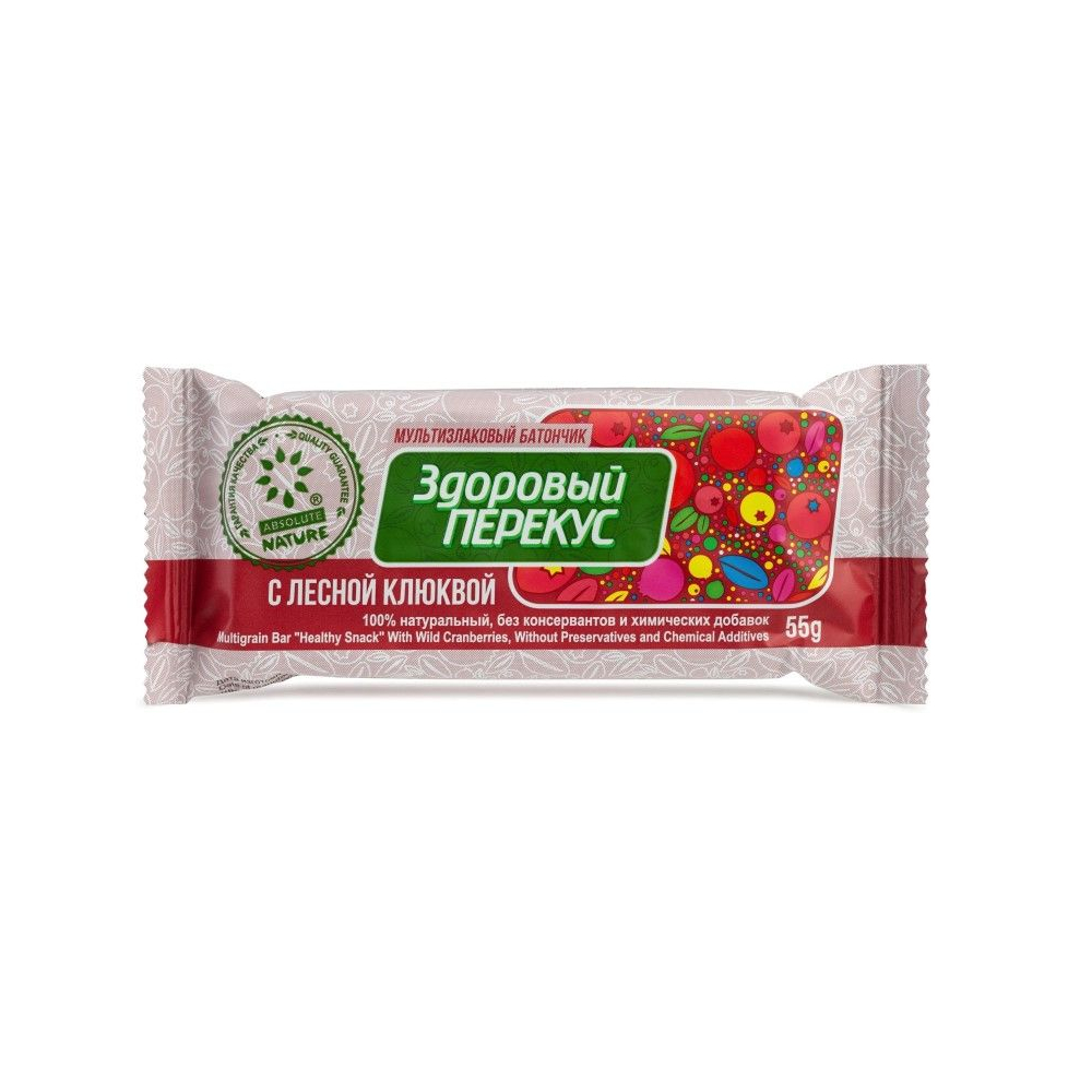 Здоровый перекус Клюква 55г