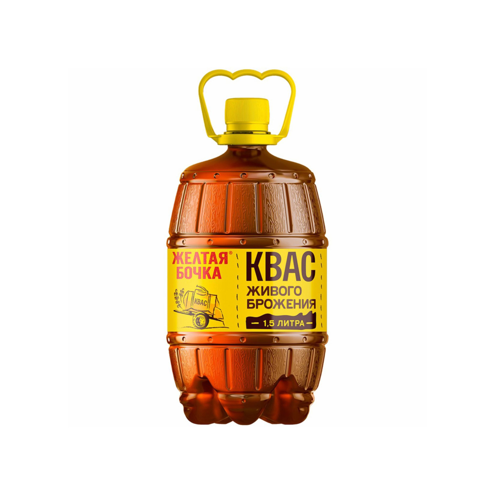 Квас Желтая бочка 1,5л