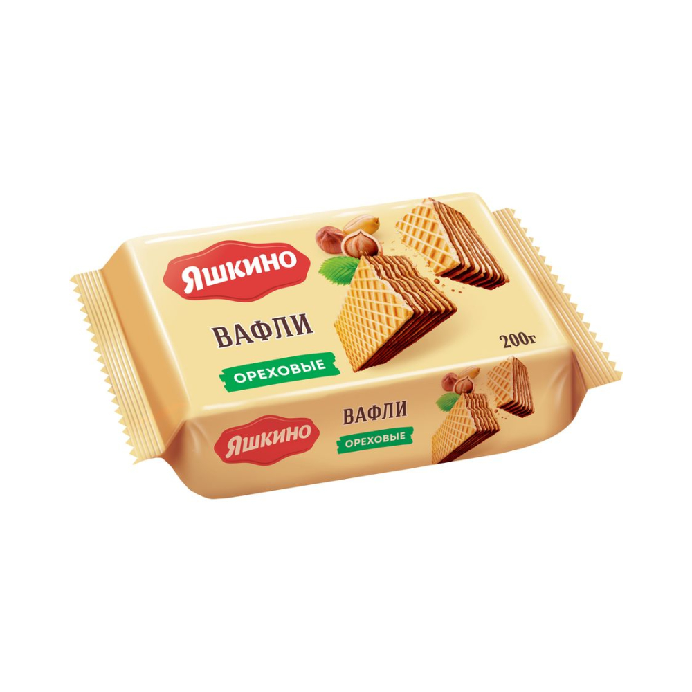 Вафли Ореховые 200г Яшкино