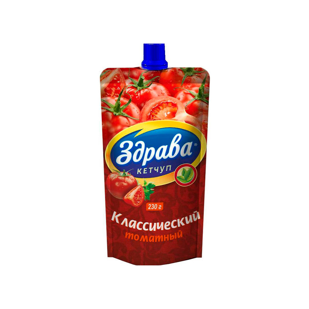 Кетчуп Здрава Классический Томатный 230г