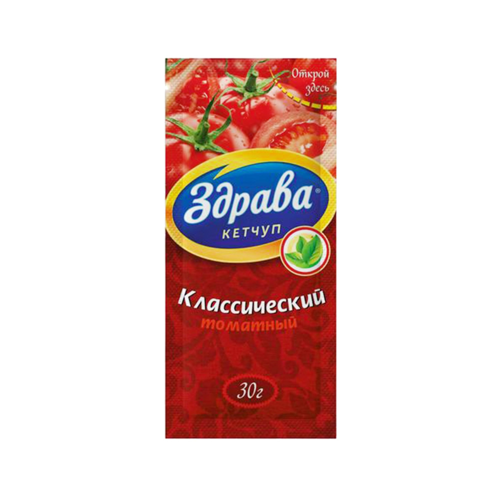 Кетчуп Здрава Классичейсикй томатный 30г