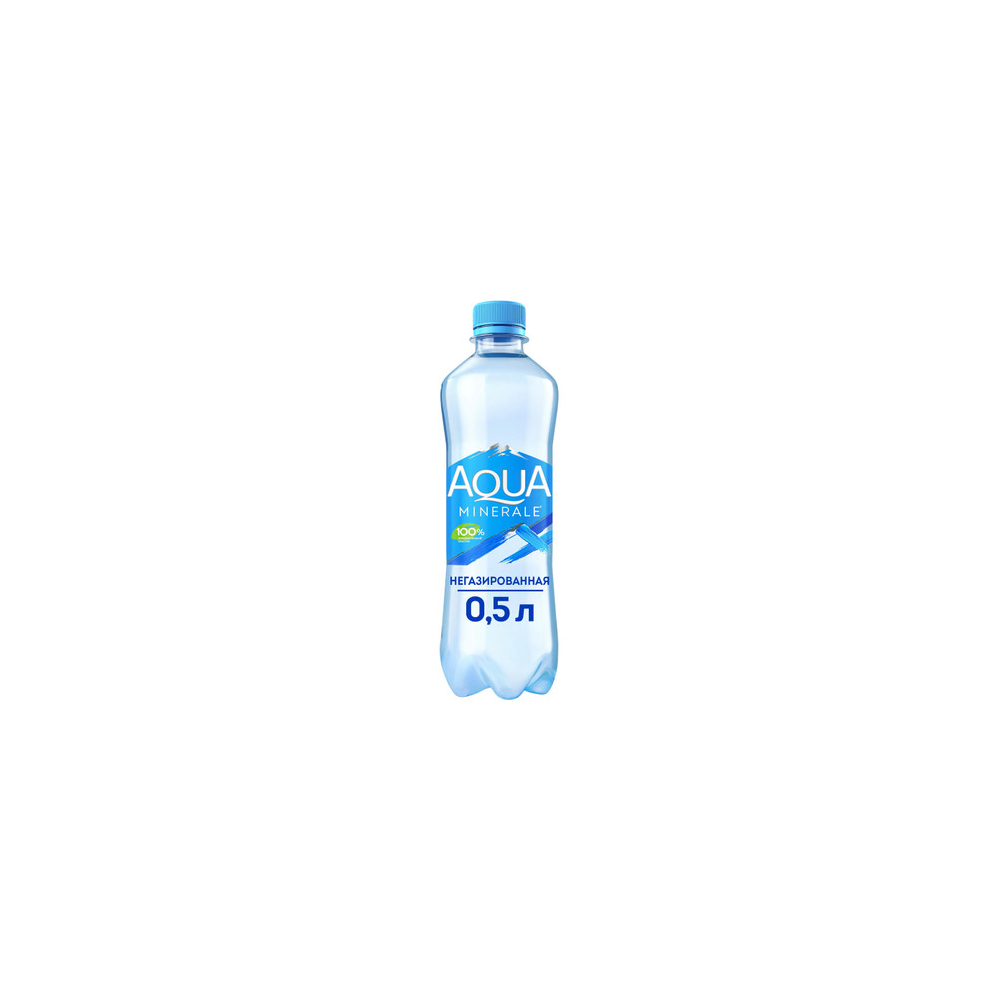Природная питьевая вода негазированная "AQUA" (АКВА) 0,5л [АКЦИЯ]