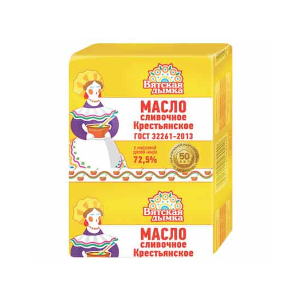 БЗМЖ Масло сливочное крестьянское м.д.ж.72,5% 180г ГМЗ [АКЦИЯ]