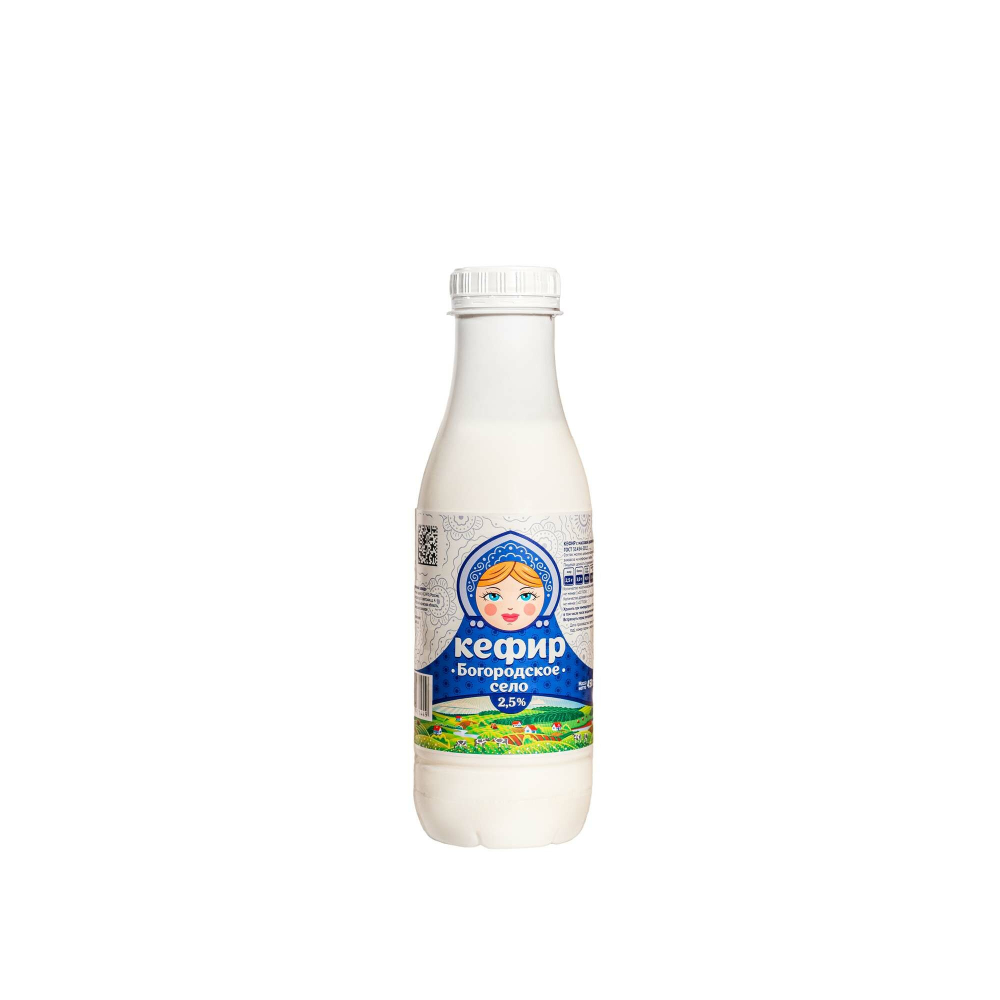 БЗМЖ Кефир ж.2,5% 450г Богородское бутылка