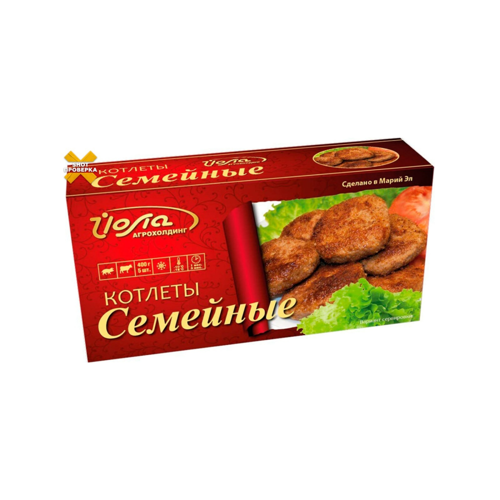 Котлеты Семейные 400г Йола
