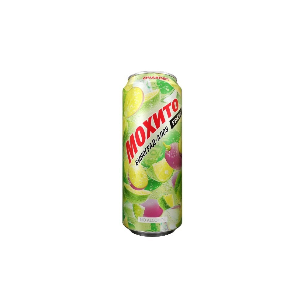 Напиток б/алк Мохито виноград/алоэ ж/б 0,45л