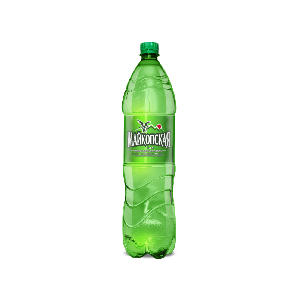 Вода Майкопская минеральная газированная 1,5л
