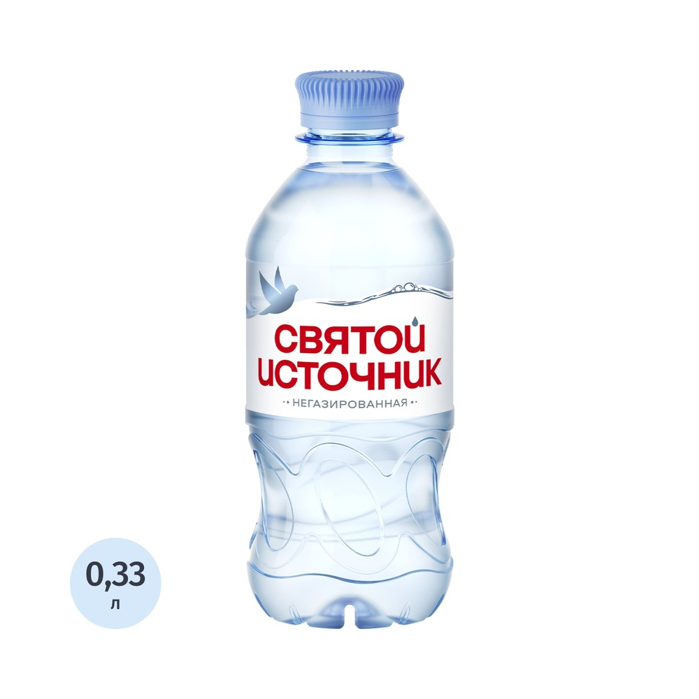 Святой источник негазированная 0,33л