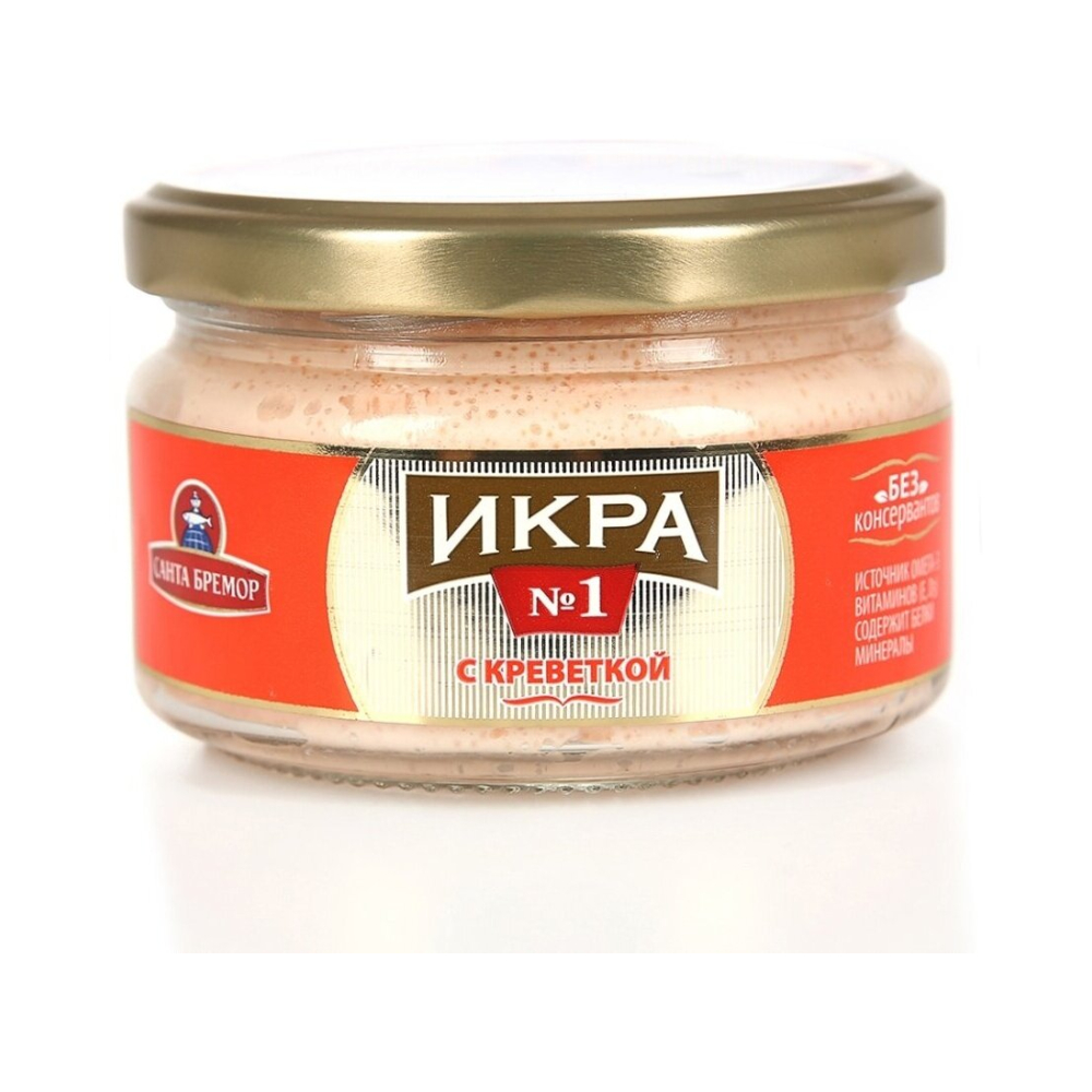 Икра мойвы Санта Бремор №1 с креветкой 180г [АКЦИЯ]