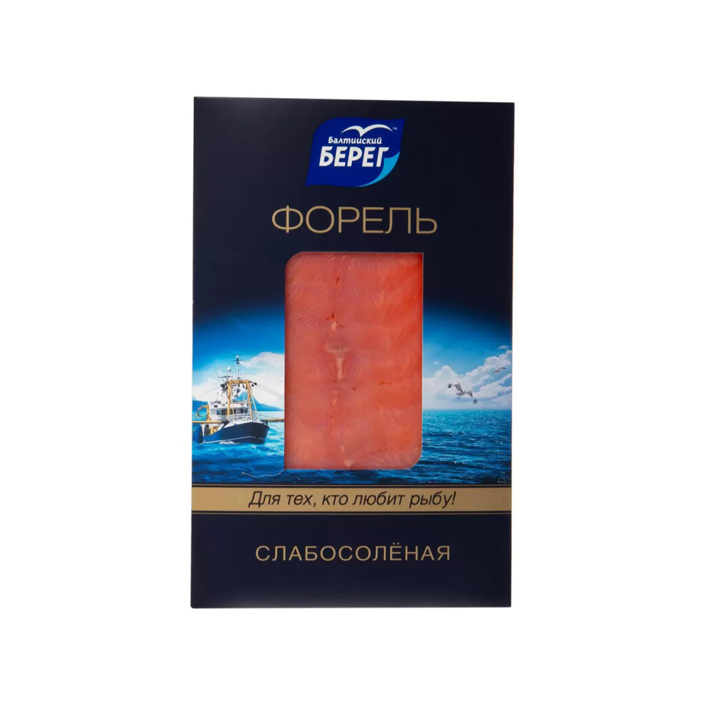 Форель с/с в/у филе-кусок на коже 100г Балтийский берег