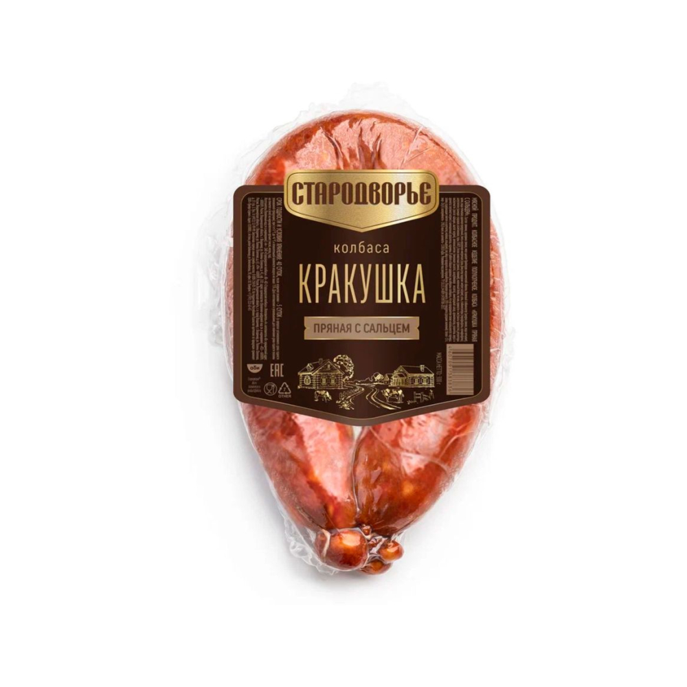 Колбаса Кракушка п/к в/у 300г Баварушка Стародворье