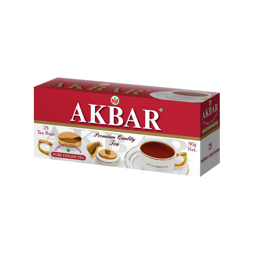 Чай Акбар Красно-Белая серия (белая пачка) 25п