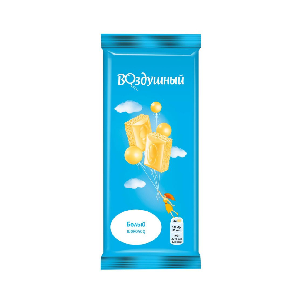 Шоколад Воздушный Белый Пористый 80г