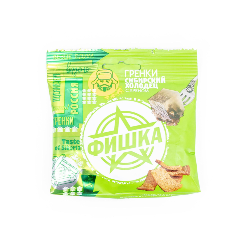Гренки Фишка Сибирский холодец с хреном 40г