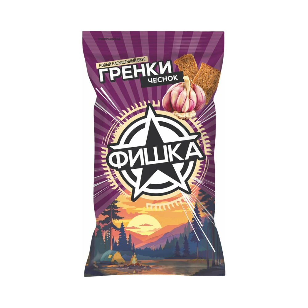 Гренки Чесночные 120г Фишка