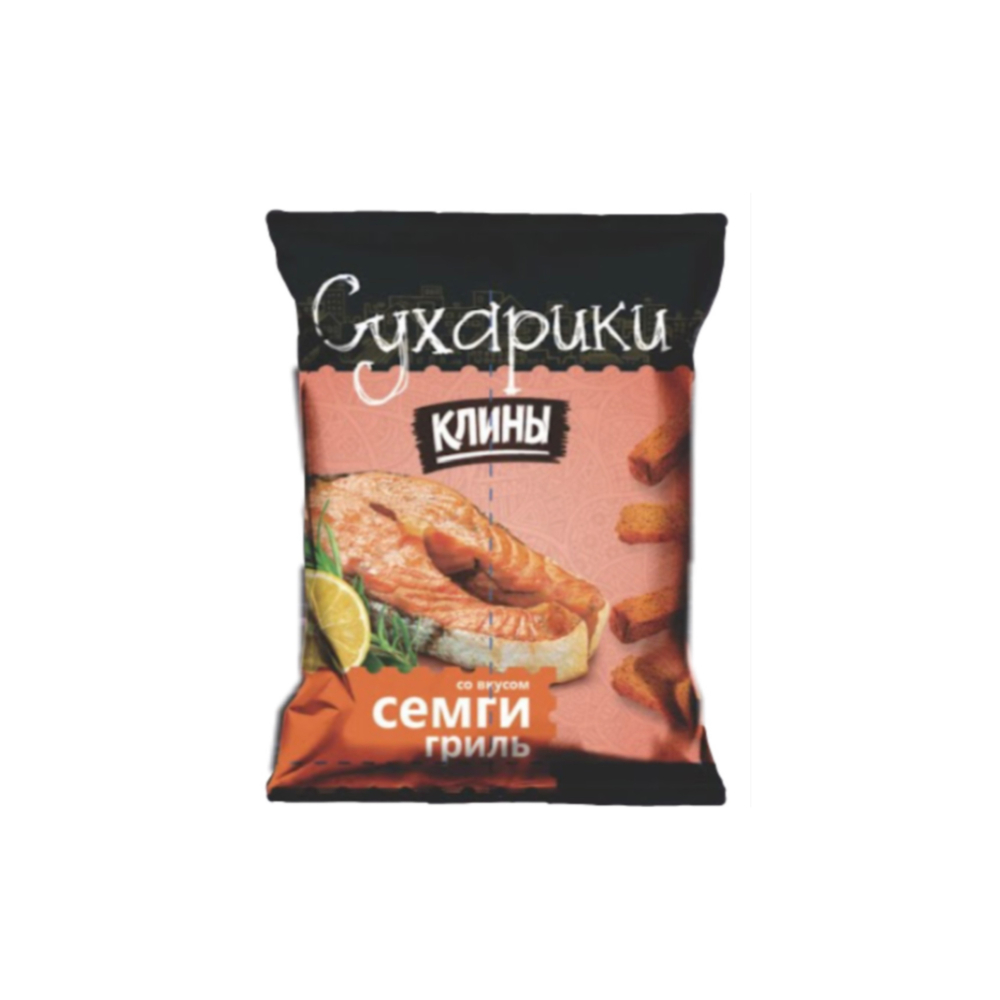 Сухарики Клины Семга Гриль 40г